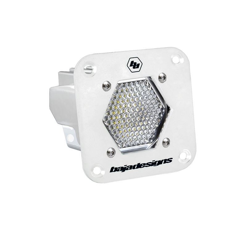 S1 White Flush Mount LED Light Pod (Work/Scene, Cl