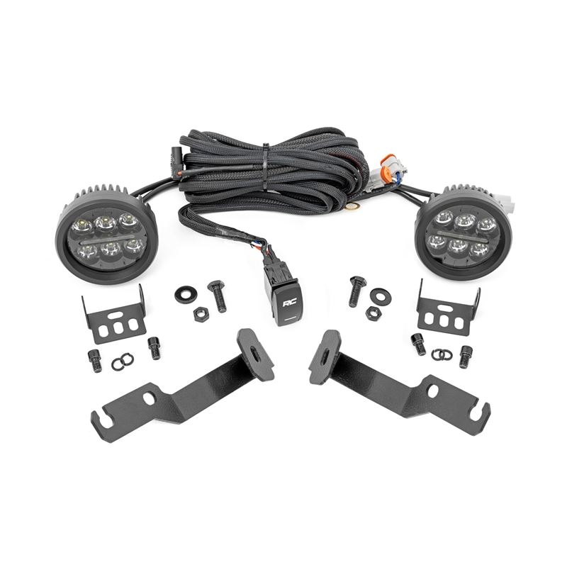 LED Light Kit Ditch Mount Black Series Round 3.5 I