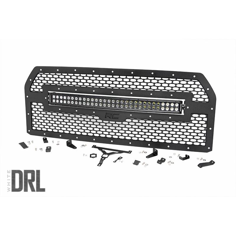 Ford Mesh Grille 30 Inch Dual Row Black Series LED