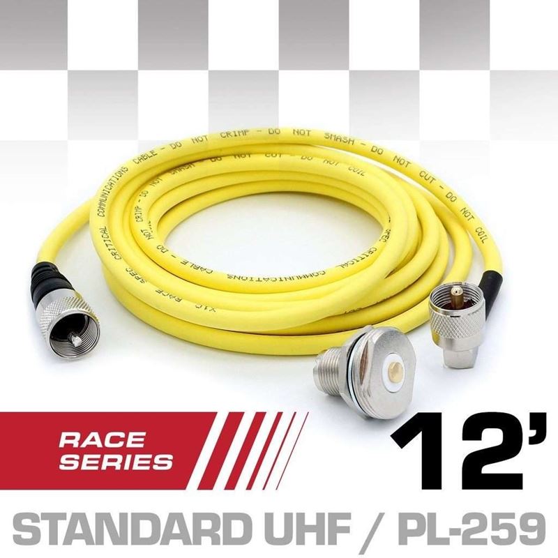 12 Ft Antenna Coax Cable Kit - RACE SERIES by Rugg
