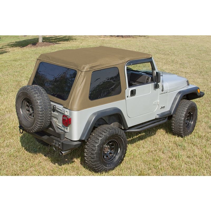 XHD Soft Top, Bowless, Spice; 97-06 Jeep Wrangler