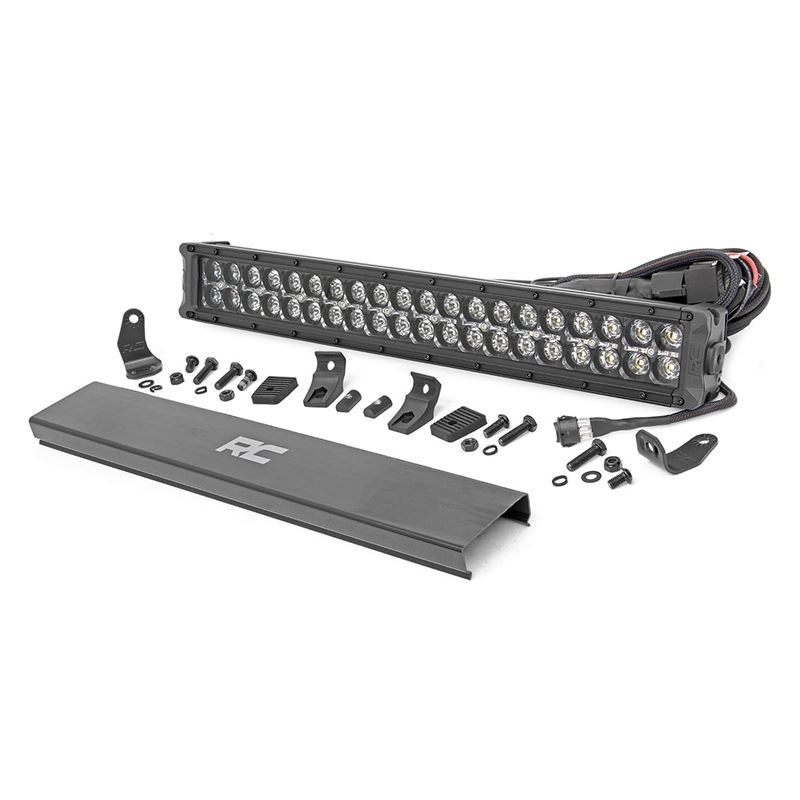 20 Inch Black Series LED Light Bar Dual Row Cool W