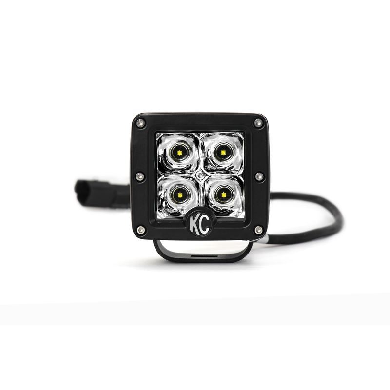 3" C-Series C3 LED Spot Beam Black Single - #
