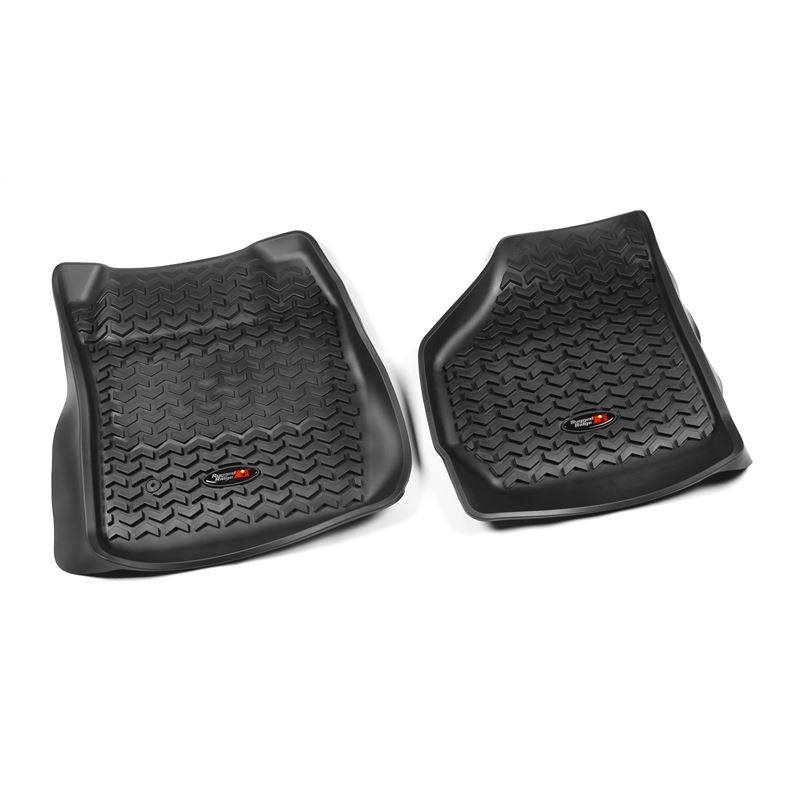 Floor Liners, Front, Black; 99-07 Ford F-250/F-350