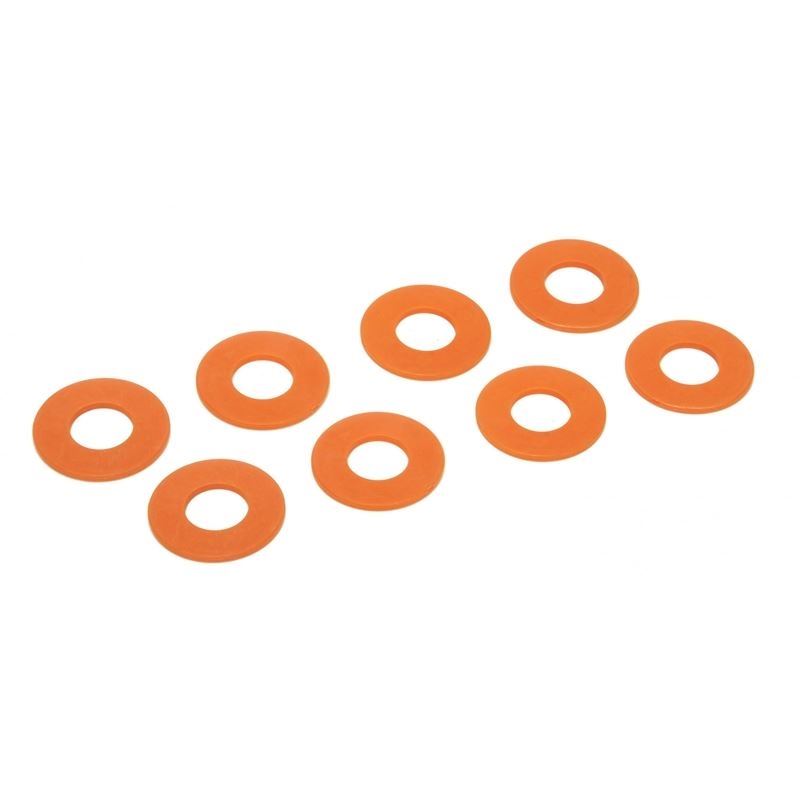 D-RING / Shackle Washers Set Of 8 Fl. Orange