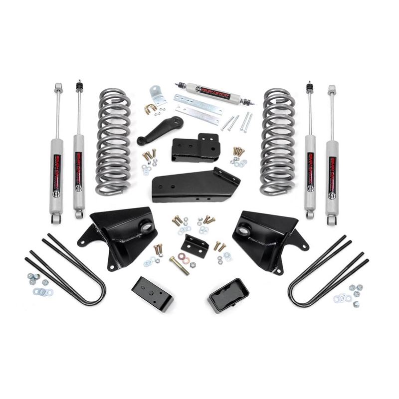 4 Inch Lift Kit Quad Front Shocks Rear Blocks Ford