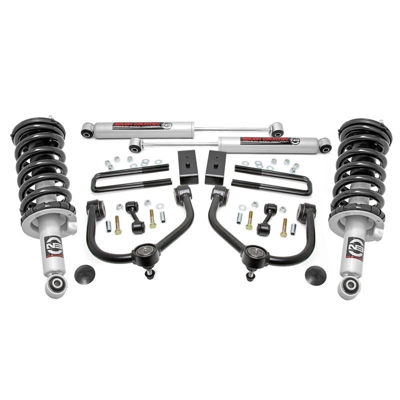 3in Nissan Bolt-On Lift Kit Lifted Struts and N3 S