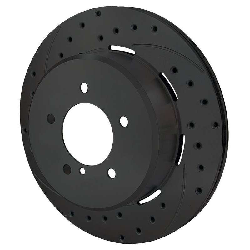 SRP Drilled Rotor and Hat, Black