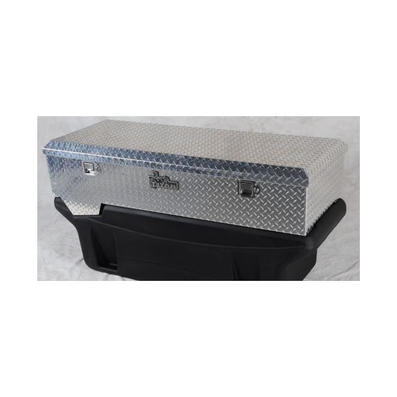 Large Locking Aluminum Diamond Plate toolbox secur