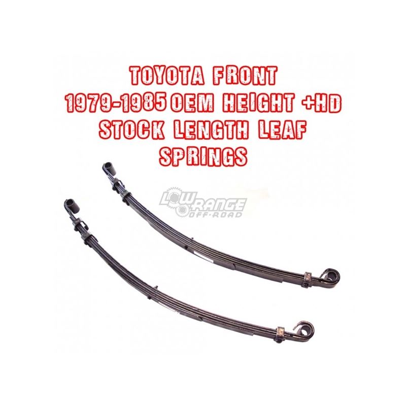 Toyota Pickup Front Leaf Spring Solid Axle Single