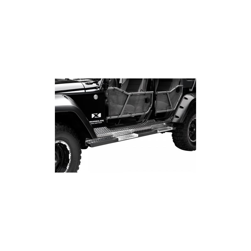 Jeep JKU Rock Bars w/ Diamond Tread Steps 7410A