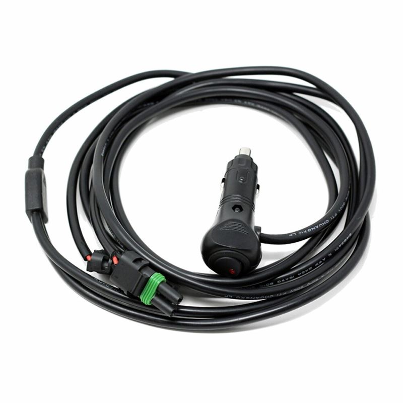 10 Foot Wire Harness w/12v Cigarette Plug-2 Light