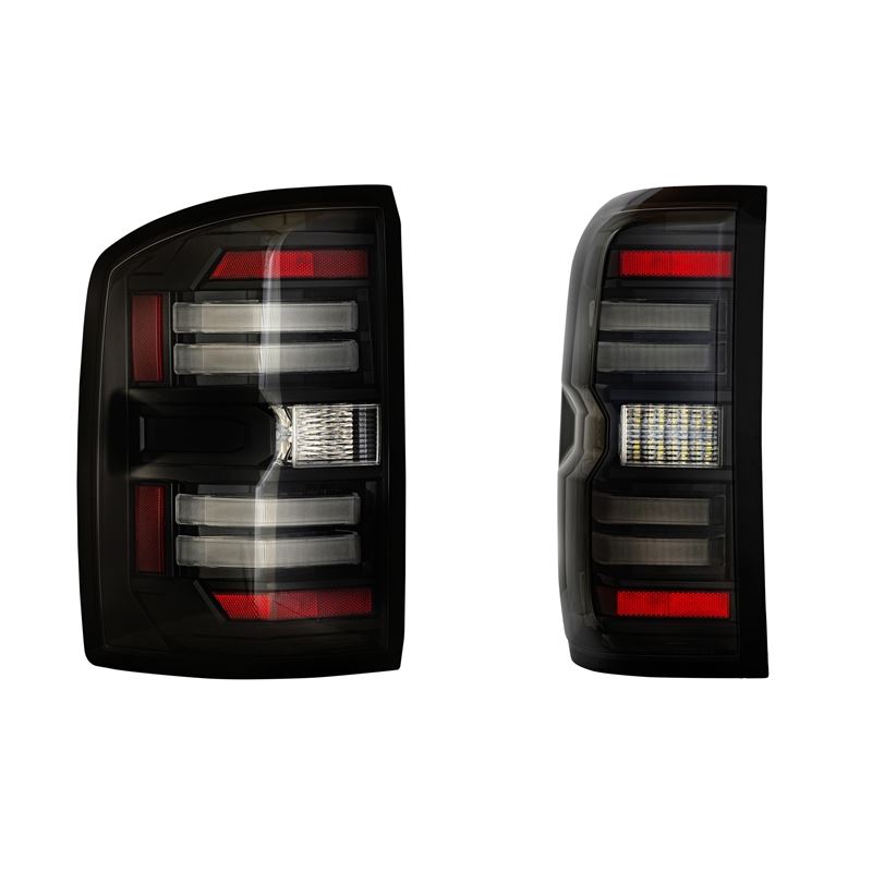 XB LED Tail Lights: GMC Sierra (14-18) (Pair / Smo