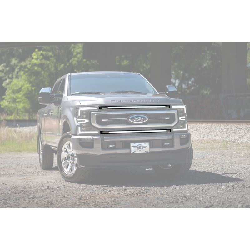 XBG LED DRL Grille Inserts: Ford Super Duty Platin