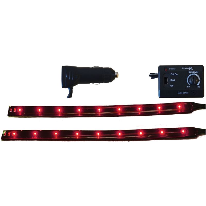 6" Twin Pack Flexible LED Bars Red (4005532)