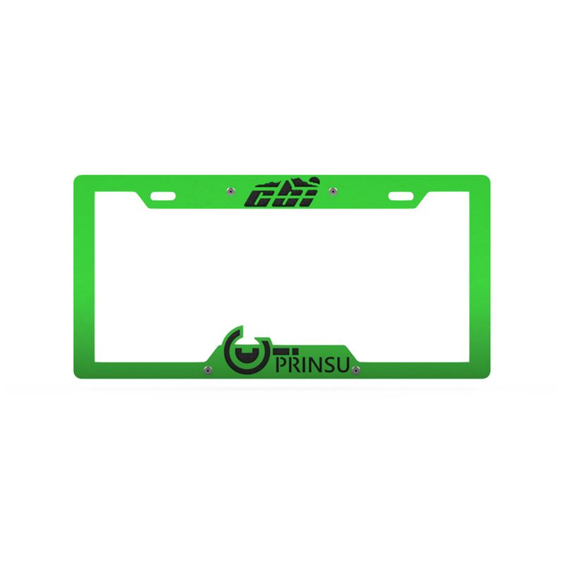 License Plate Cover Green/Black