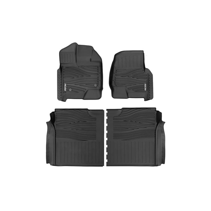 Flex-Fit Floor Mats FR and RR Ford F-150 (15-24)/F