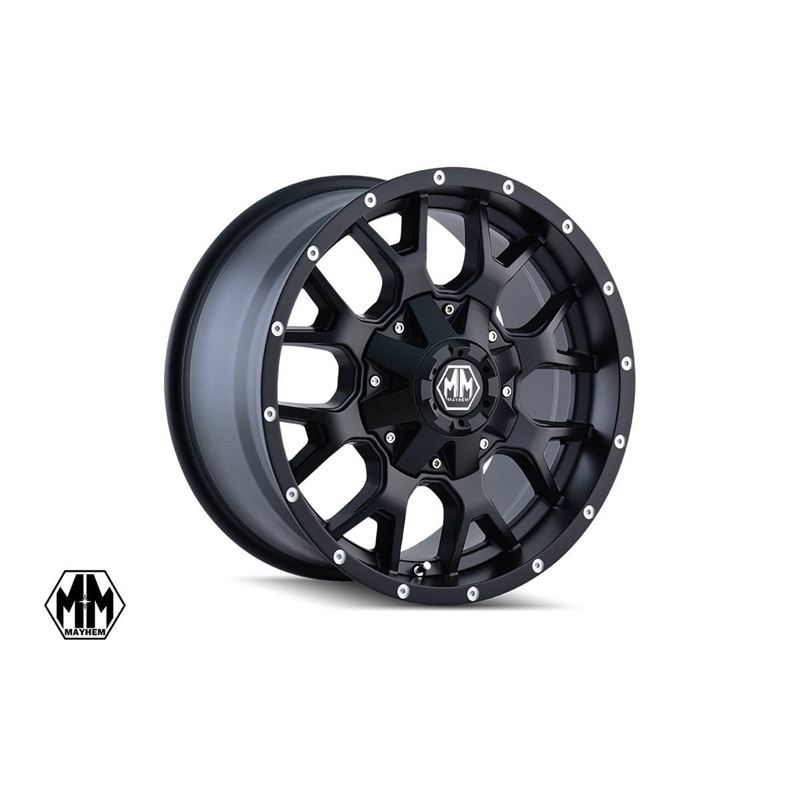 Mayhem Warrior Matte Black 18x9 6x5.5/6x135 -12mm