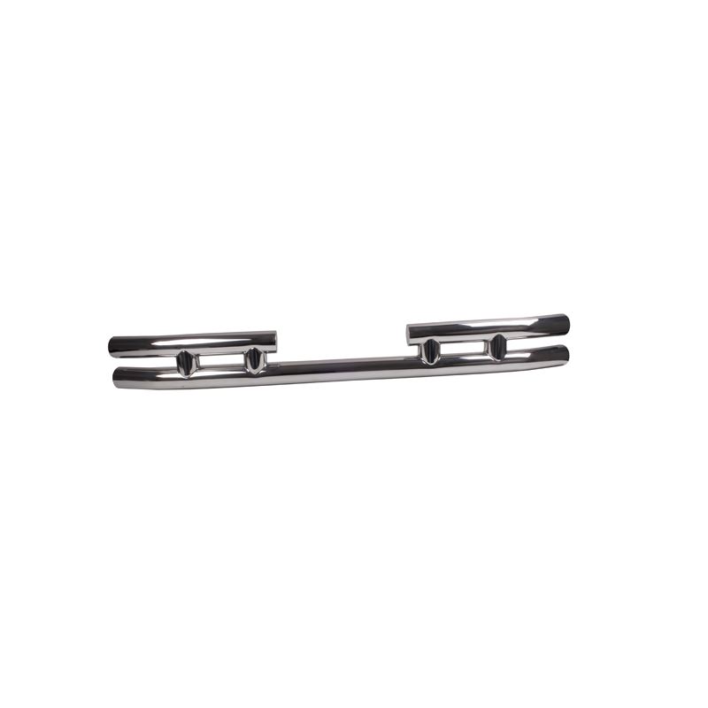 Double Tube Rear Bumper, 3 Inch, Stainless Steel;