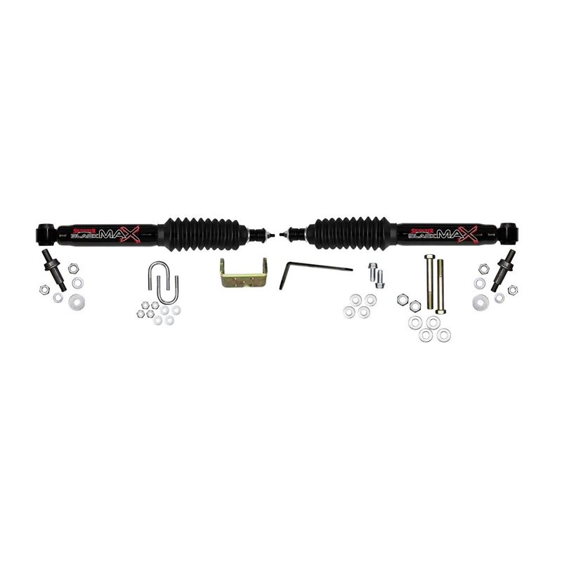Steering Stabilizer Dual Kit Black Dual Kit Can On