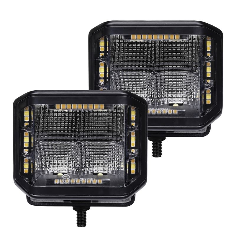 Blackout Combo Series Lights - Pair of 4x3 Cube Si