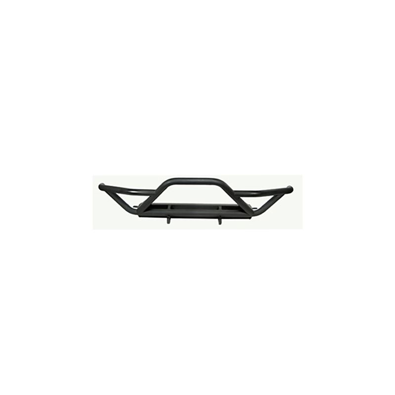 RRC Front Bumper with Grille Guard, Black; 87-06 J