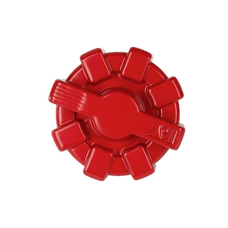 Elite Aluminum Fuel Cap, Red; 07-21 Wrangler JK/JL