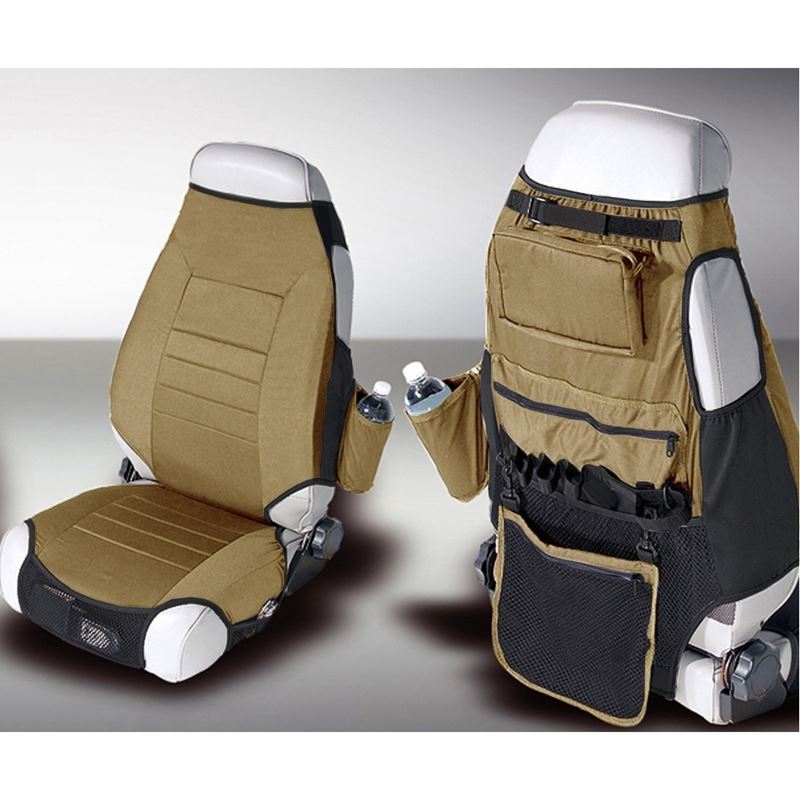 Fabric Seat Protector Vests, Spice; 76-06 Jeep CJ/