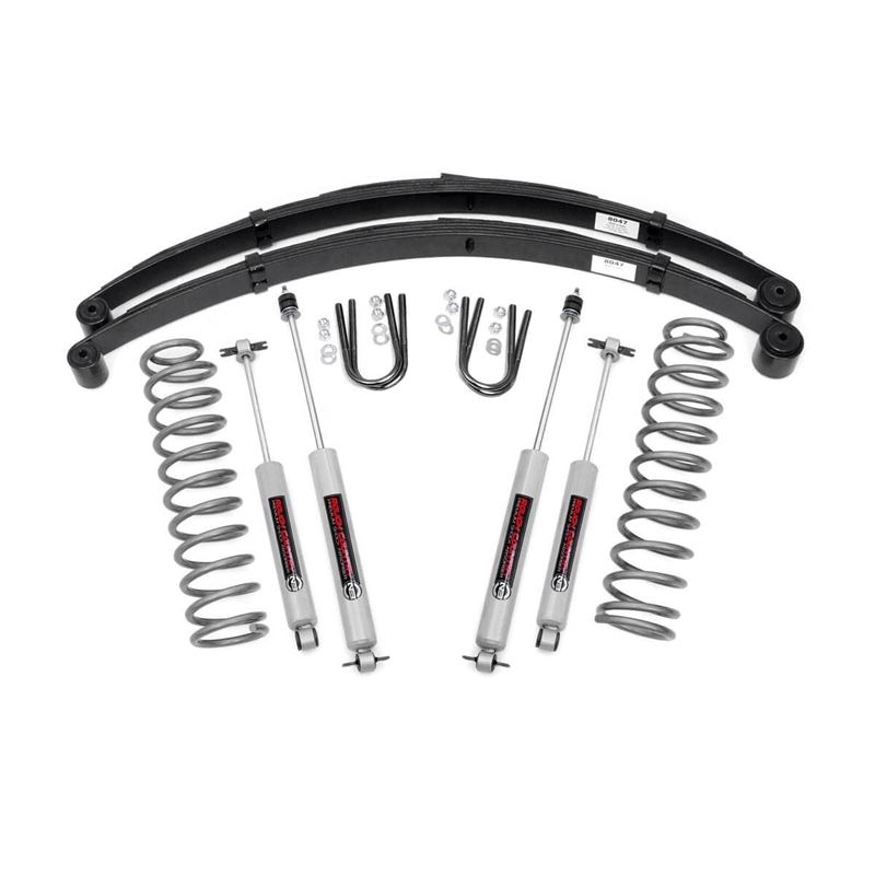 3 Inch Lift Kit RR Springs Jeep Cherokee XJ 2WD/4W