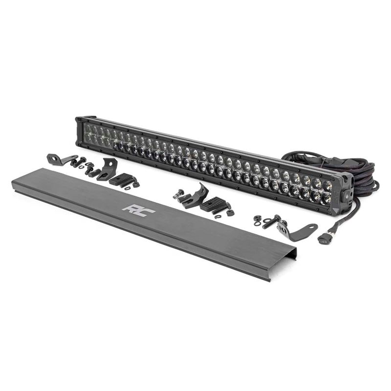 Black Series LED Light - 30 Inch - Dual Row - Whit