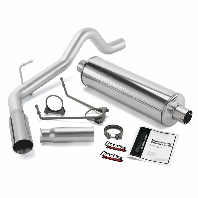 Monster Exhaust System 3-Inch Single Exit Chrome T