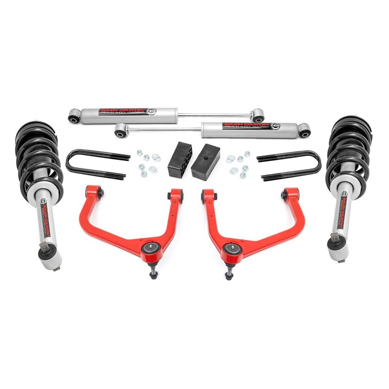 3.5 Inch Lift Kit Mono Leaf Rear N3 Struts GMC Sie