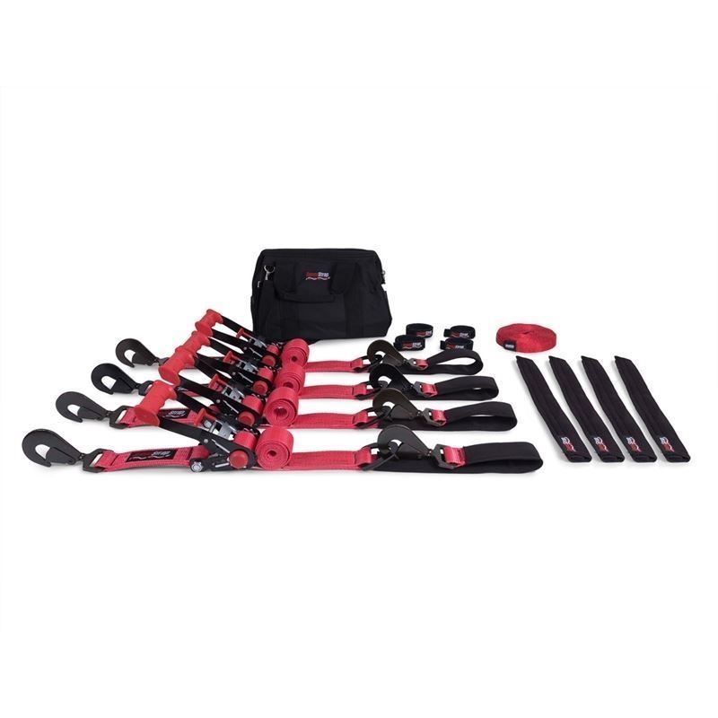 Ultimate Off-Road Kit 2 Inch Tie-Down Kit Red