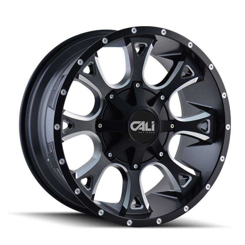 ANARCHY (9103) SATIN BLACK/MILLED SPOKES 20 X10 8-