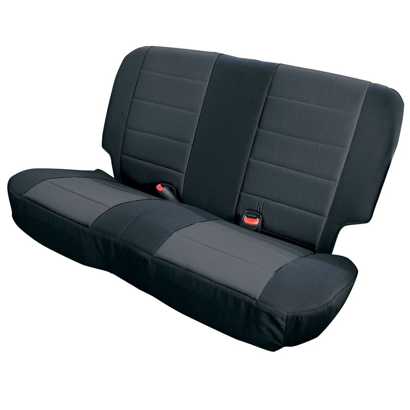 Neoprene Rear Seat Covers, Black; 03-06 Jeep Wrang