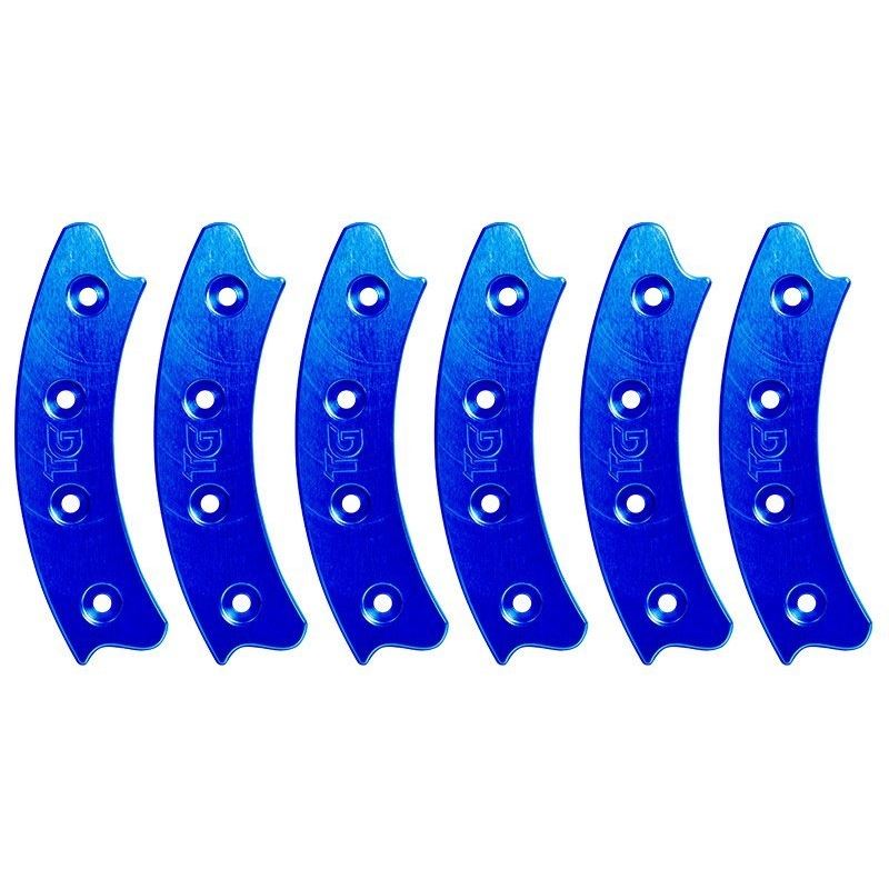 Beadlock Ring Segmented 17 Inch Blue Set Of 6