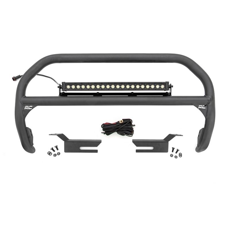 Nudge Bar | 20 Inch BLK DRL Single Row LED | Ford