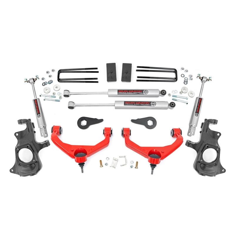 3.5 Inch Lift Kit Knuckle w/ Overloads Chevy/GMC 2