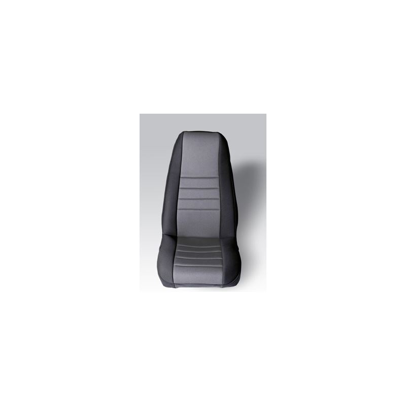 Neoprene Front Seat Covers, Gray; 76-90 Jeep CJ/Wr