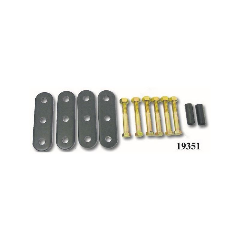 HD Front and Rear Leaf Spring Shackles; 55-75 Jeep