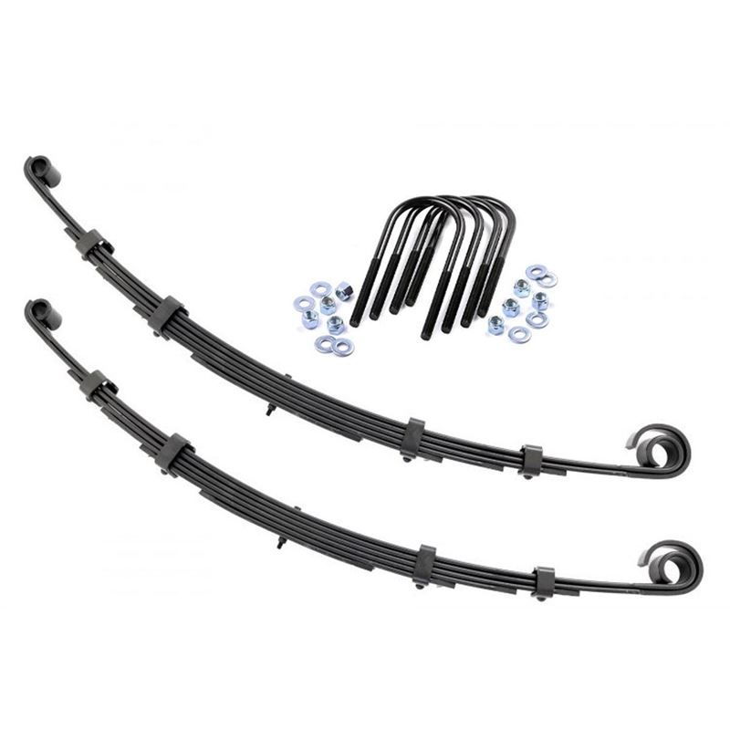 Front Leaf Springs 2.5 Inch Lift Pair 76-83 Jeep C