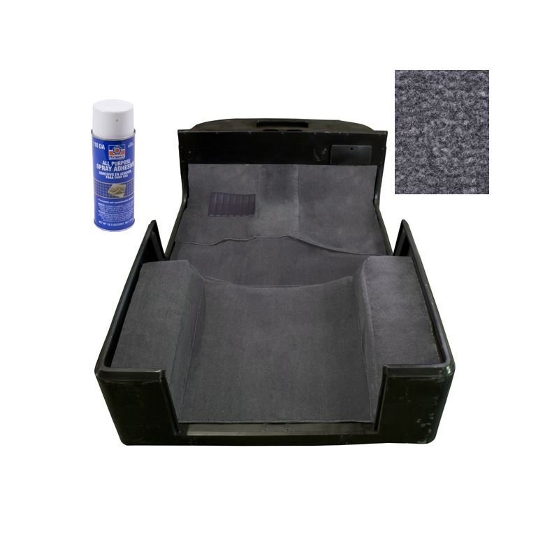 Deluxe Carpet Kit with Adhesive, Gray; 97-06 Jeep