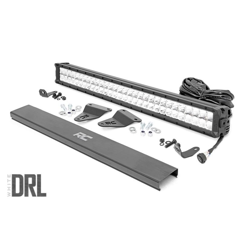 LED Light Kit Bumper Mount 30" Chrome Dual Ro