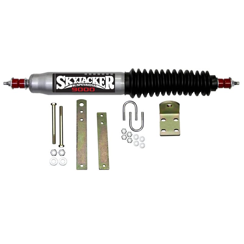 Steering Stabilizer Single Kit Silver w/Black Boot