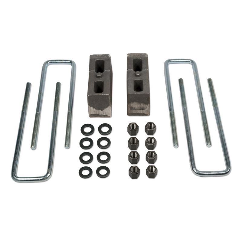 Rear Block and U-Bolt Kit 3 Inch 01-10 Chevy Silve