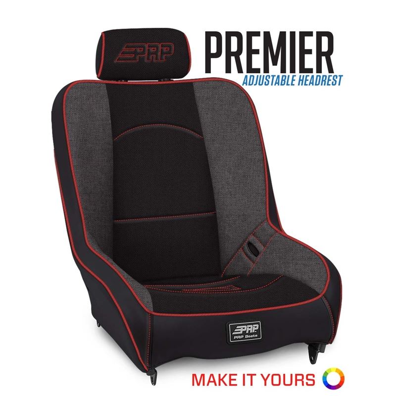 Premier Low Back Suspension Seat with Adjustable H