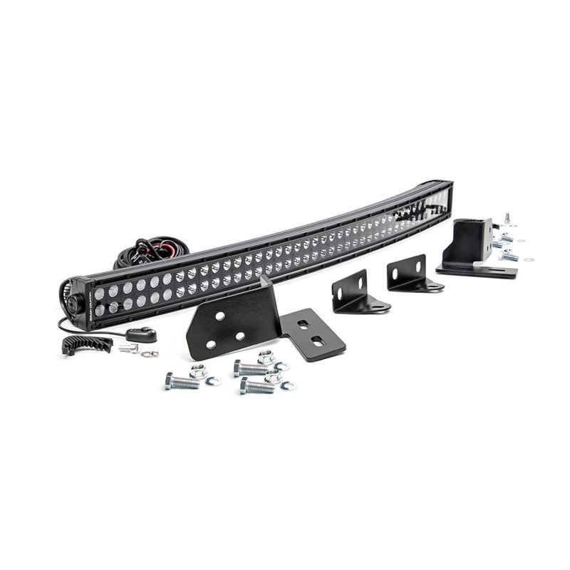 LED Light Bumper Mount 40" Black Dual Row For