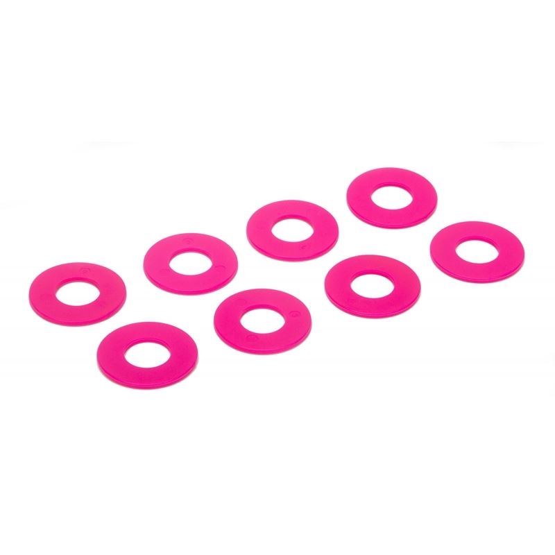 D-RING / Shackle Washers Set Of 8 Fl. Pink