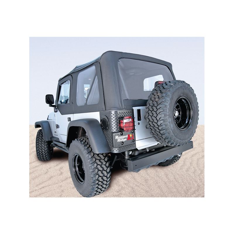 XHD Soft Top, Black Diamond, Tinted; 04-06 Jeep Wr
