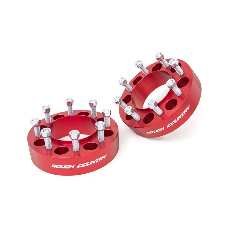 2 Inch Wheel Spacers Pair Red 03-20 F-250/F-350 Su